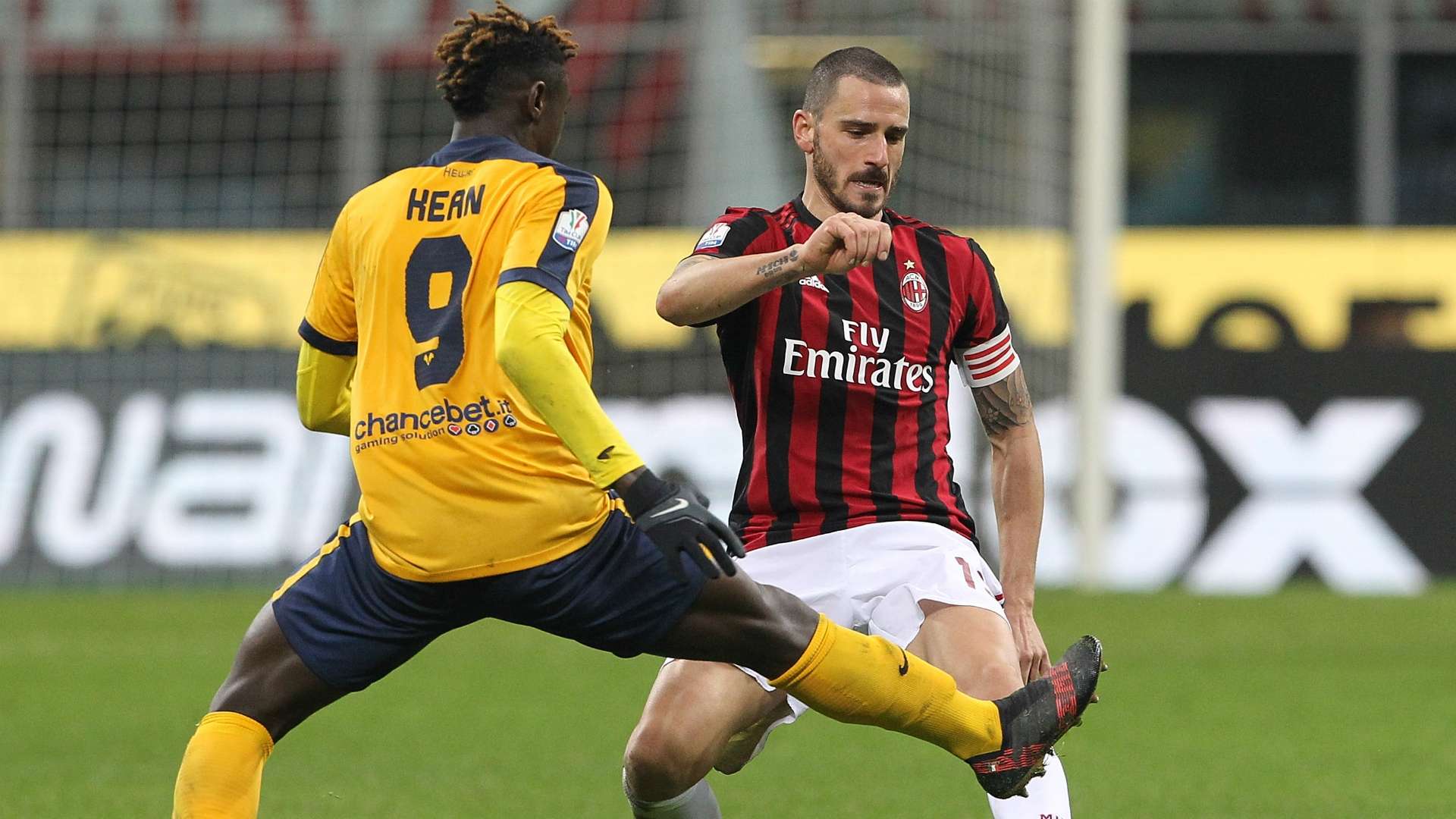 Leonardo Bonucci Milan Verona Coppa Italia