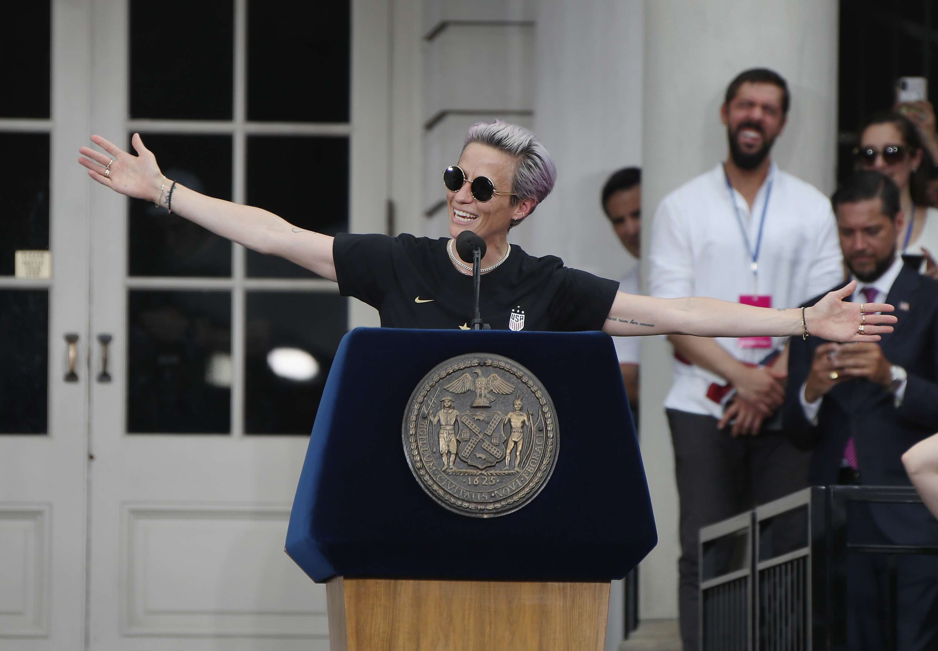 Megan Rapinoe USA speech New York