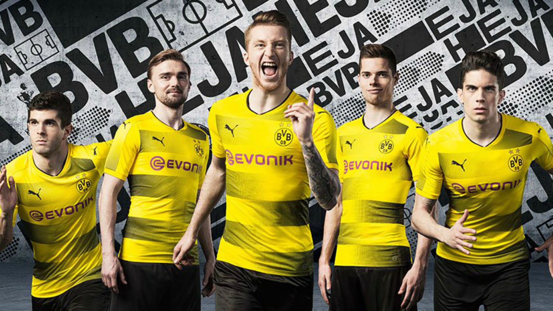 Borussia Dortmund 17-18 home kit