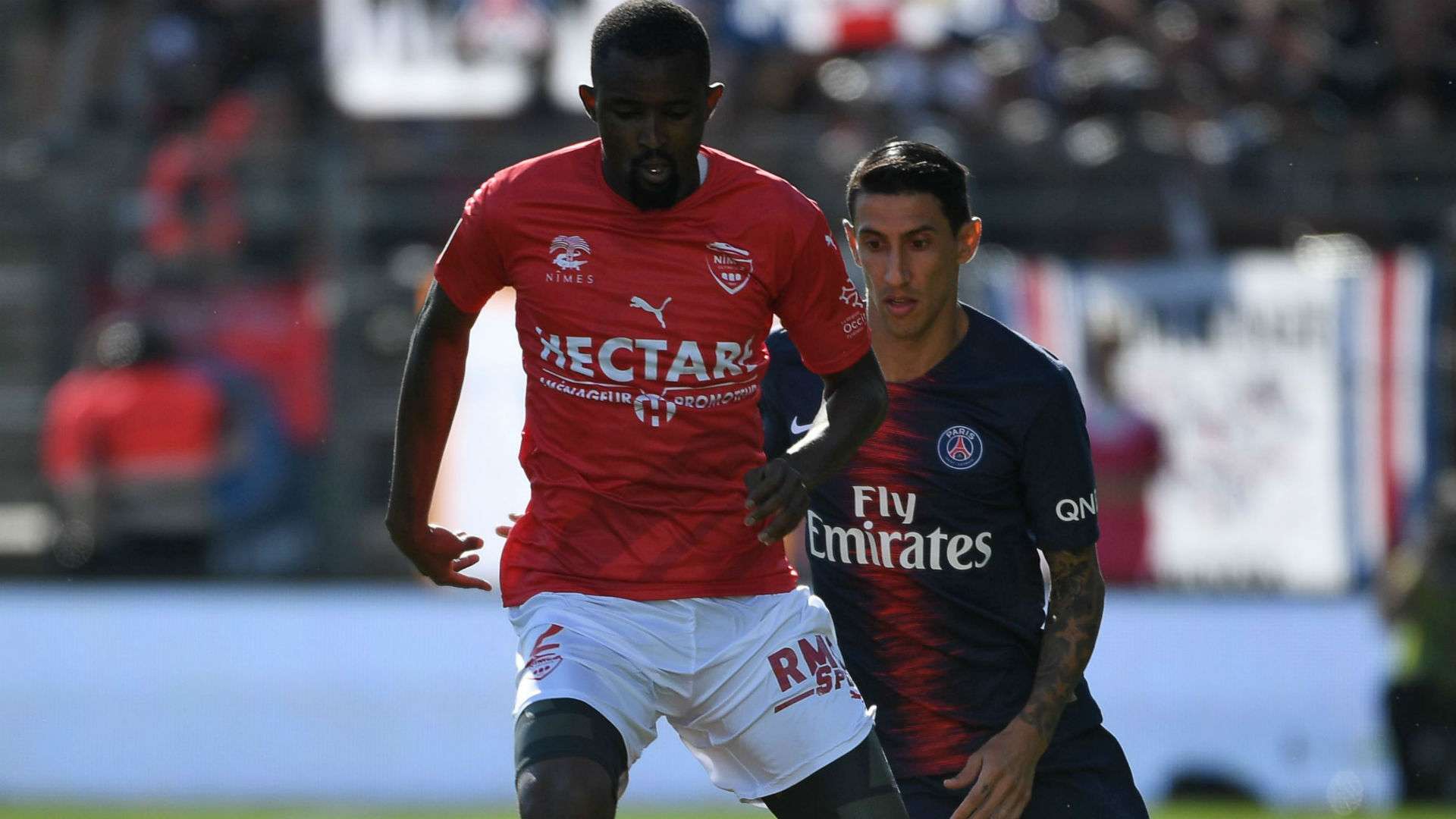 Loick Landre Angel Di Maria Nimes PSG Ligue 1 01092018