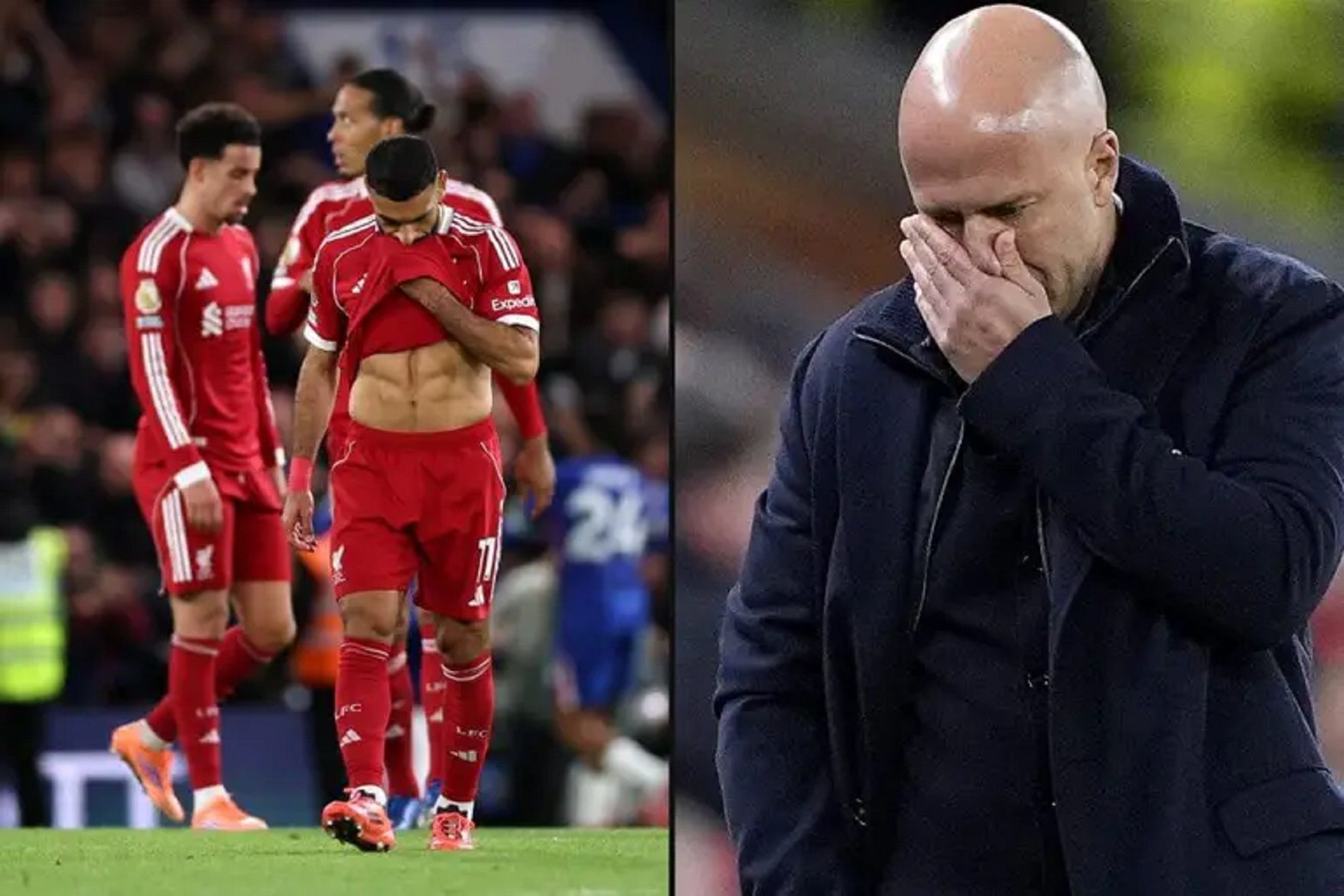 حزن محمد صلاح وأرني سلوت 2