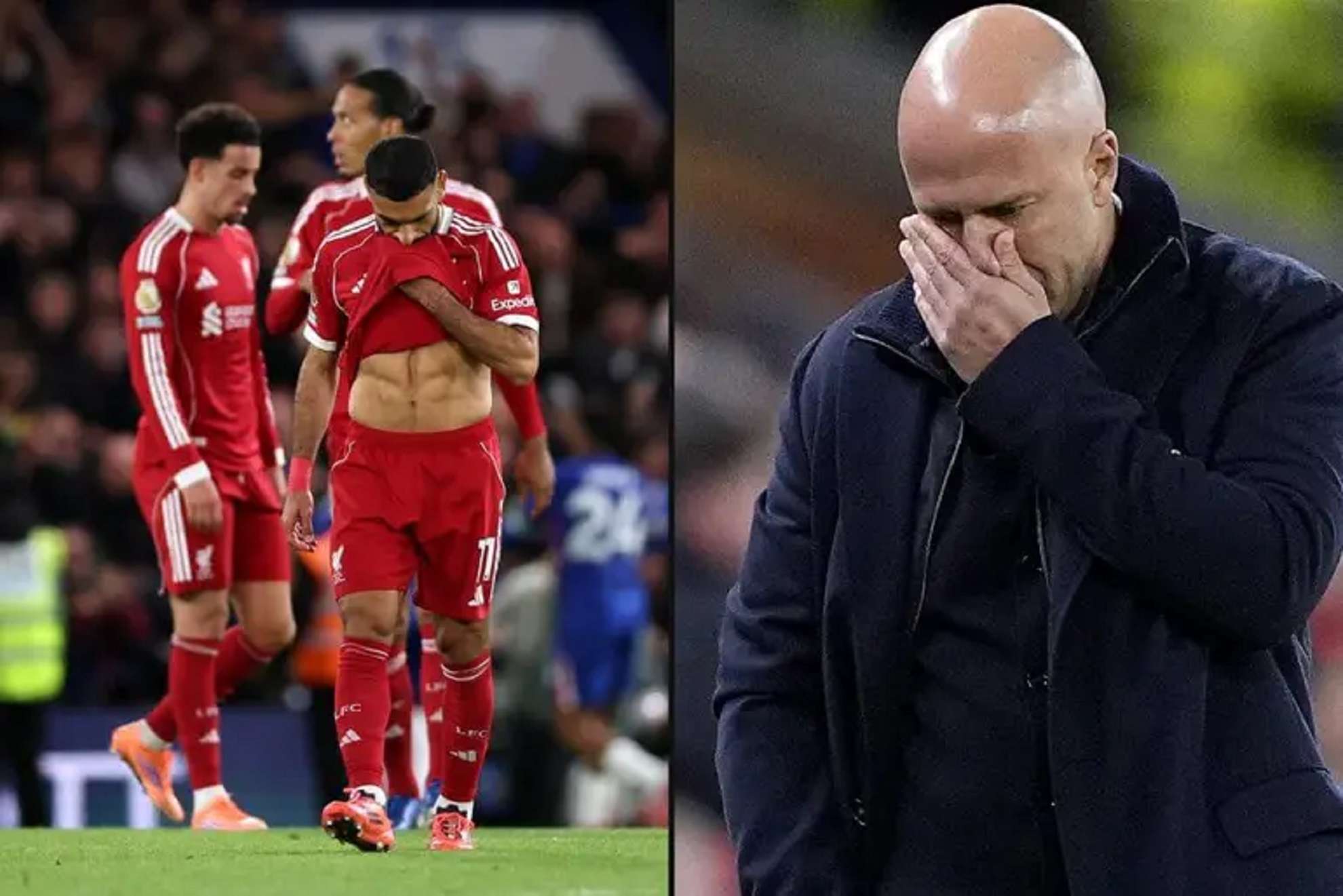 حزن محمد صلاح وأرني سلوت 2