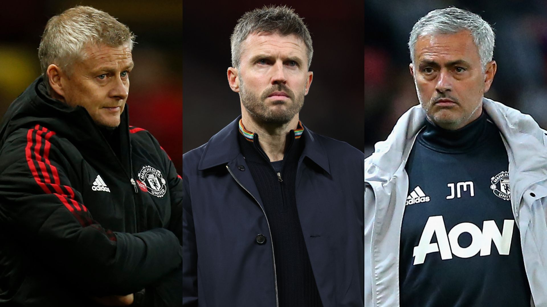 Michael Carrick Ole Gunnar Solskjaer Jose Mourinho Manchester United