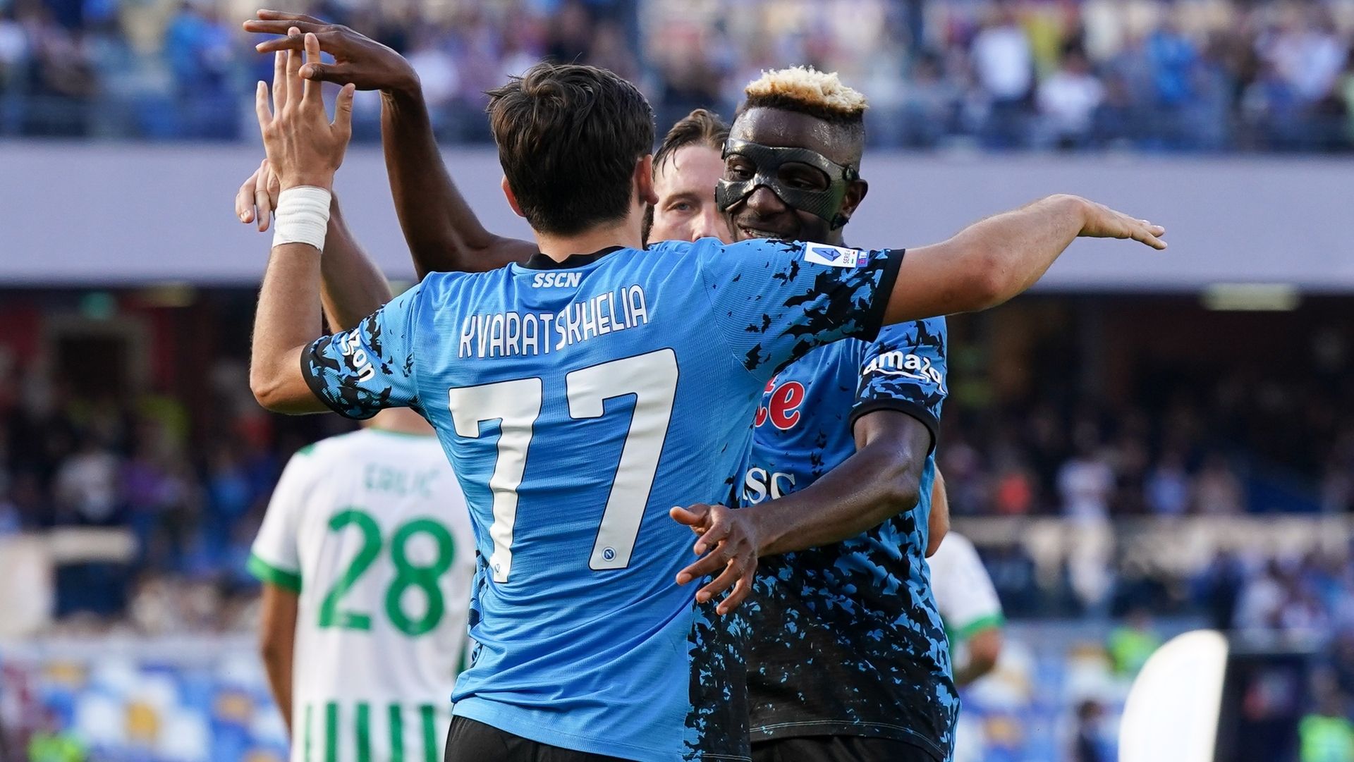 Kvaratskhelia Osimhen Napoli Sassuolo