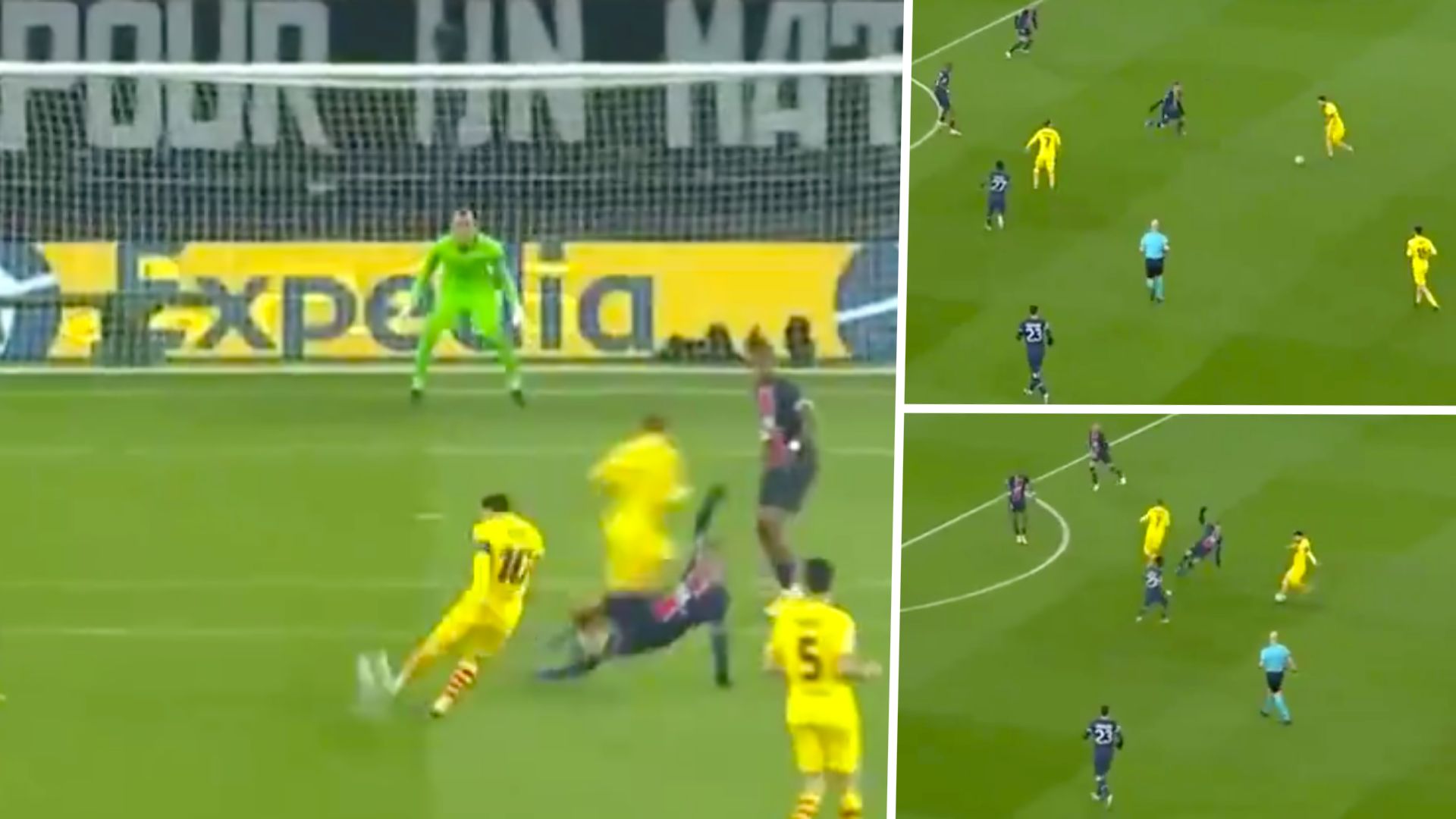 Gol Messi PSG Barcelona Champions League 2021