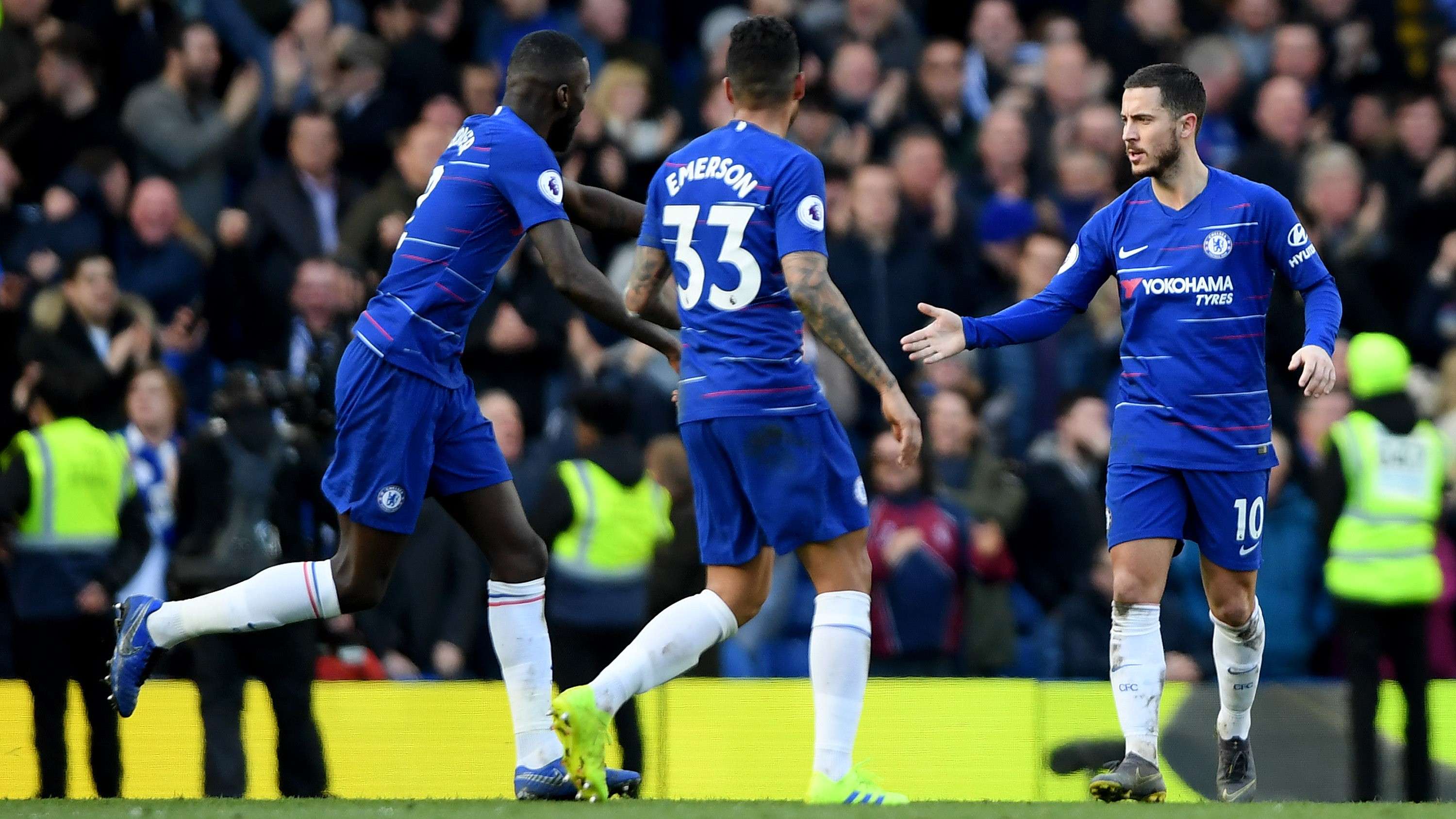 Chelsea Antonio Rüdiger Emerson Eden Hazard