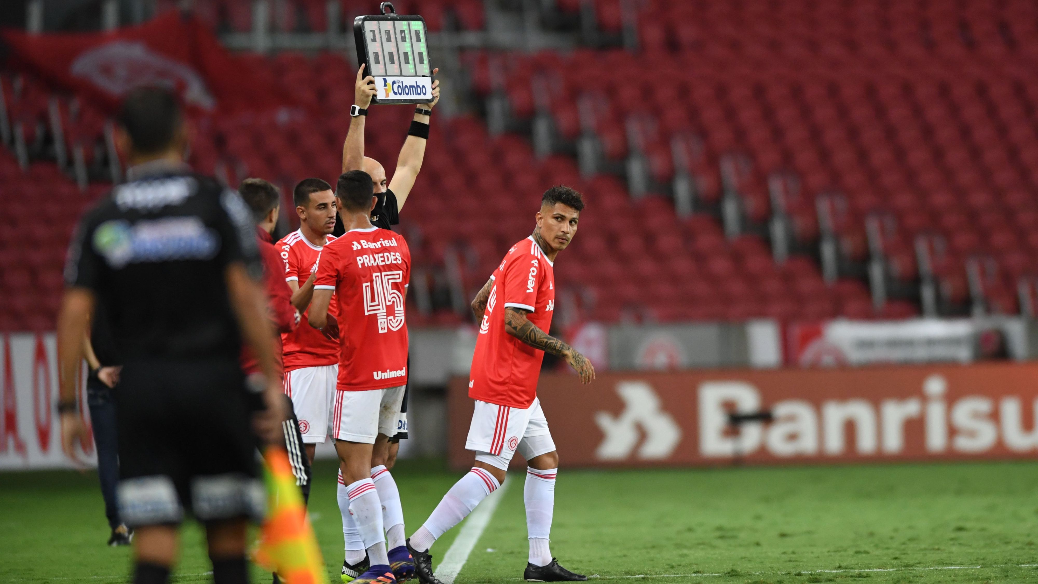 Paolo Guerrero volta a atuar Internacional 4 x 2 Ypiranga Gauchão 2021