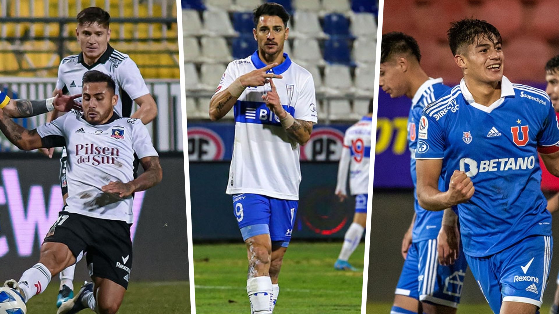 Colo Colo, Universidad Católica y Universidad de Chile