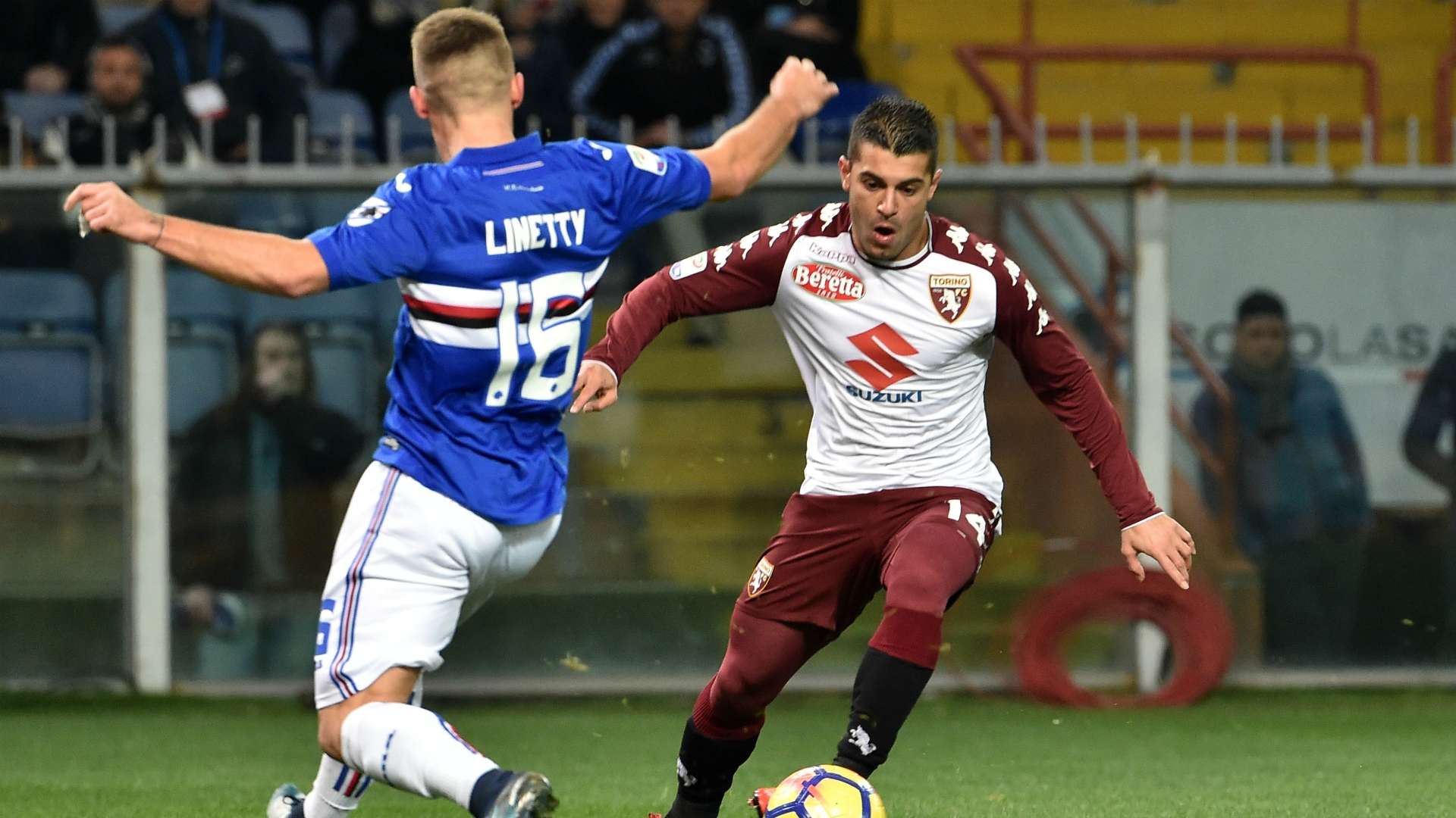 Iago Falque Karol Linetty Sampdoria Torino Serie A