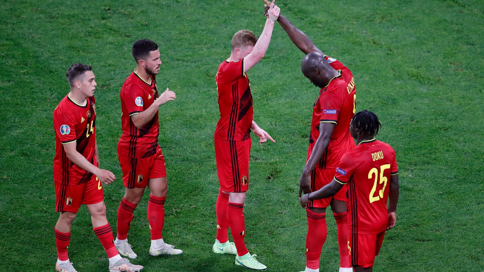 Kevin De Bruyne Romelu Lukaku Belgium