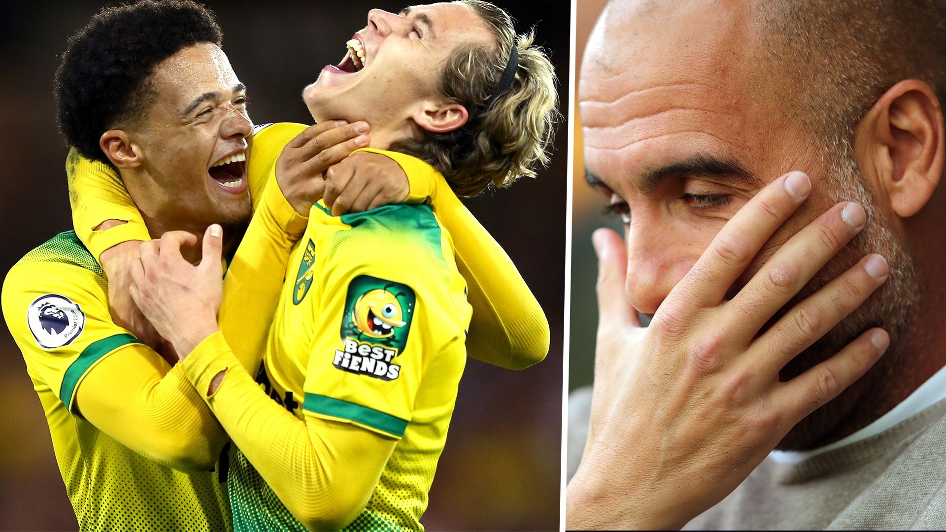 Jamal Lewis Todd Cantwell Norwich City Pep Guardiola Man City