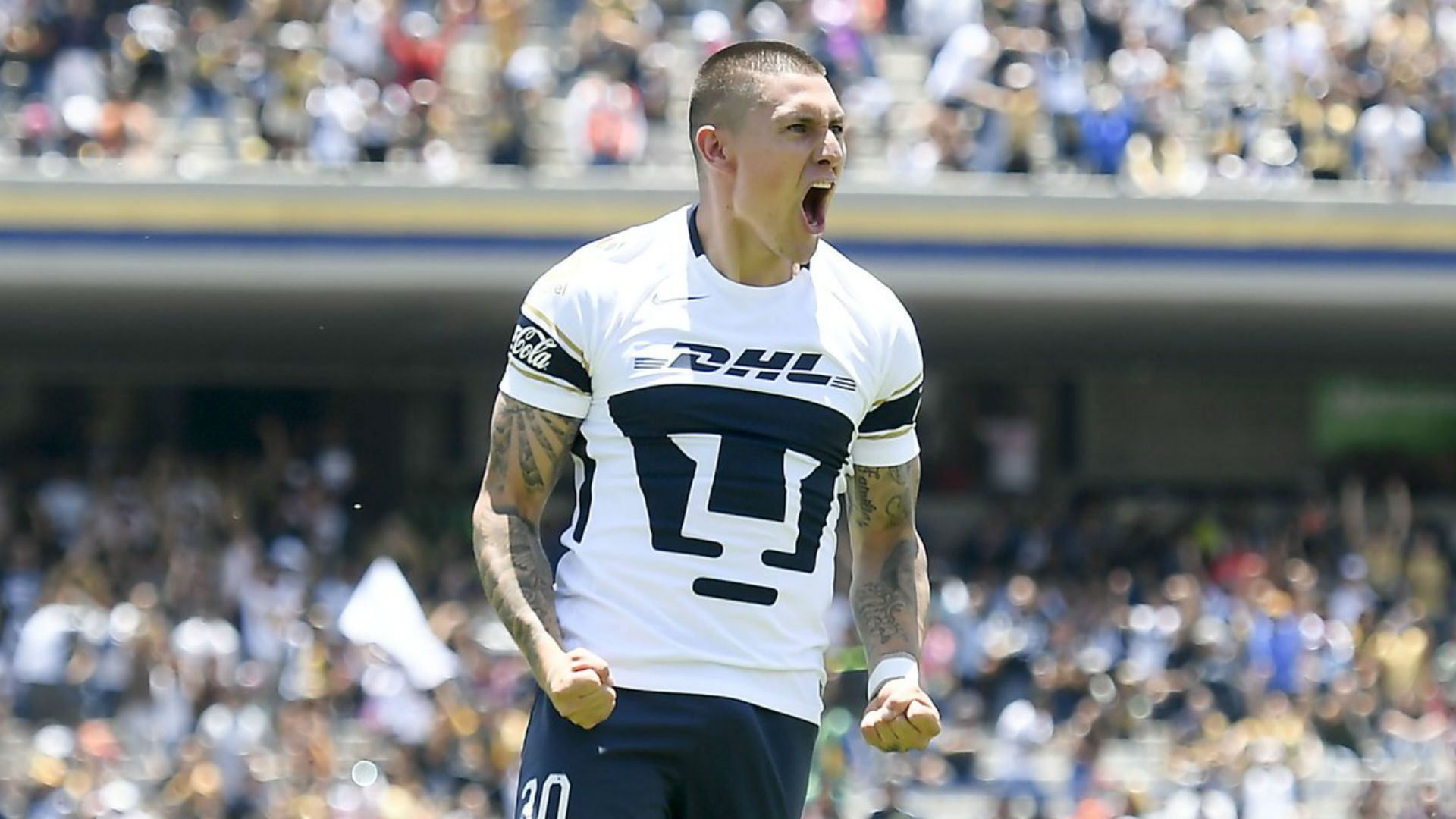 nicolas castillo pumas lobos buap festejo