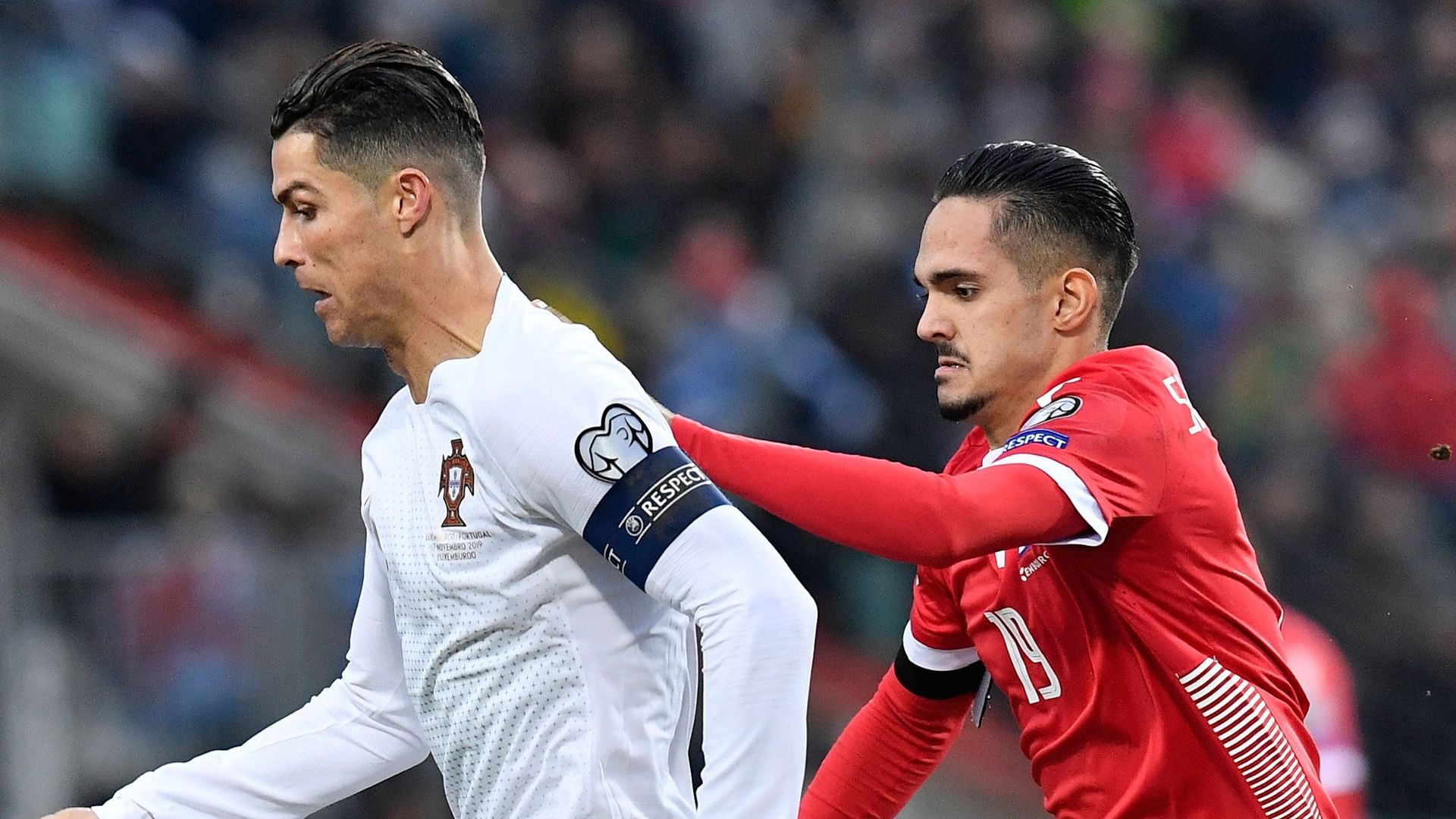 Cristiano Ronaldo Portugal Aldin Skenderovic Luxembourg