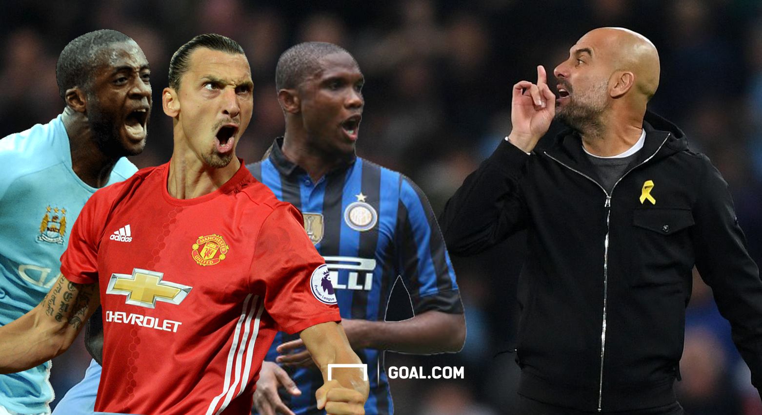 Zlatan Ibrahimovic Yaya Toure Pep Guardiola
