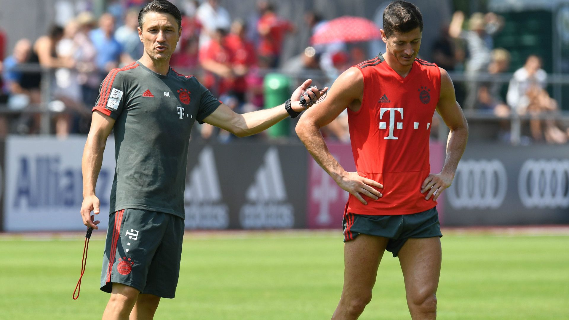 Niko Kovac Robert Lewandowski FC Bayern 06082018