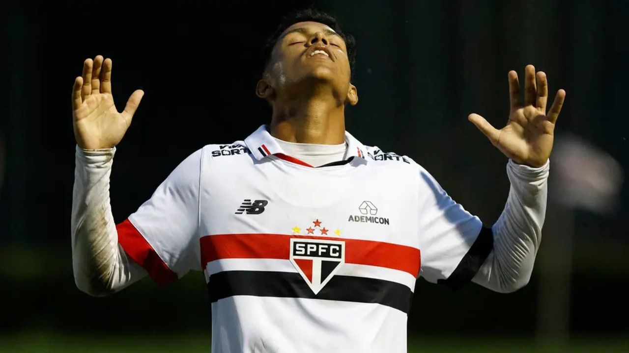 Ryan Francisco, atacante do São Paulo na Copinha 2025