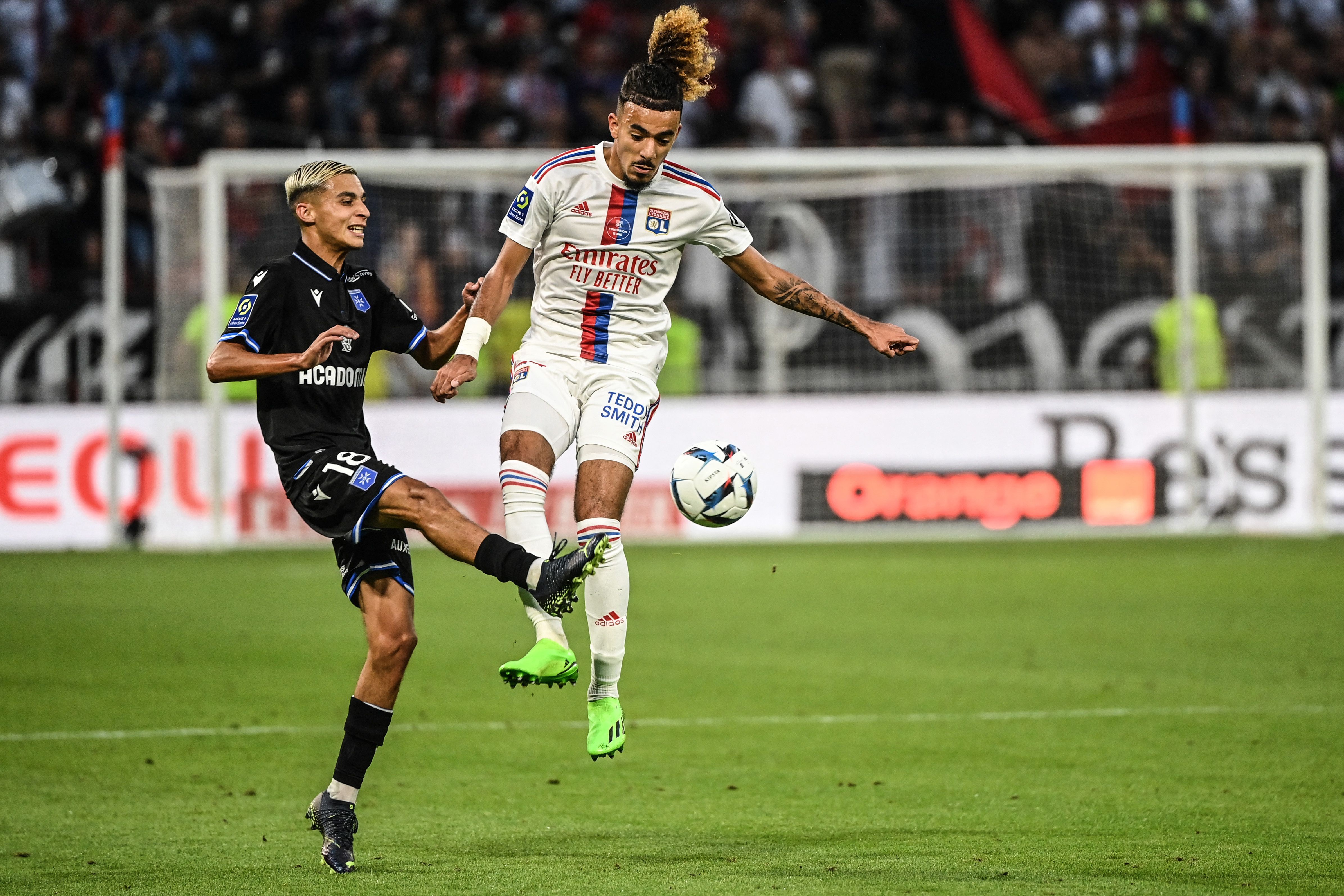 Kays Ruiz lors de son premier match sous les couleurs de l'AJ Auxerre face à Lyon, le 31 août 2022