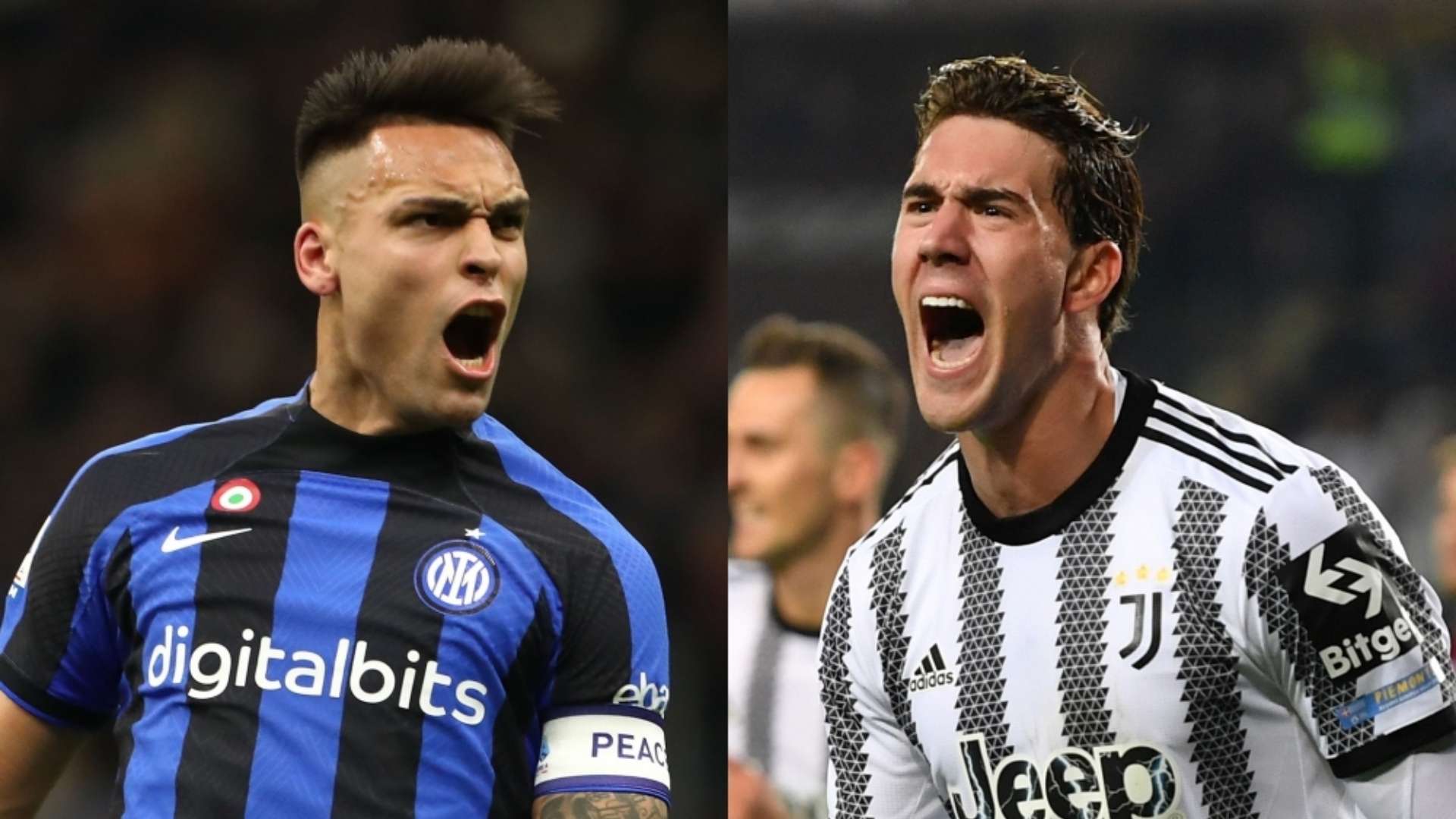Lautaro Martinez Inter Dusan Vlahovic Juventus