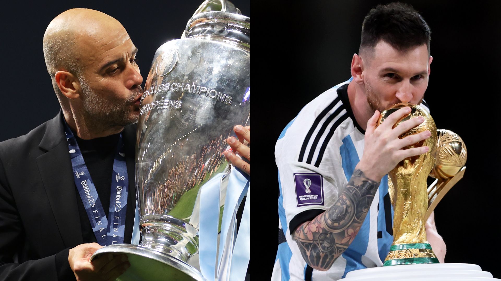 Pep Guardiola Lionel Messi Champions League World Cup