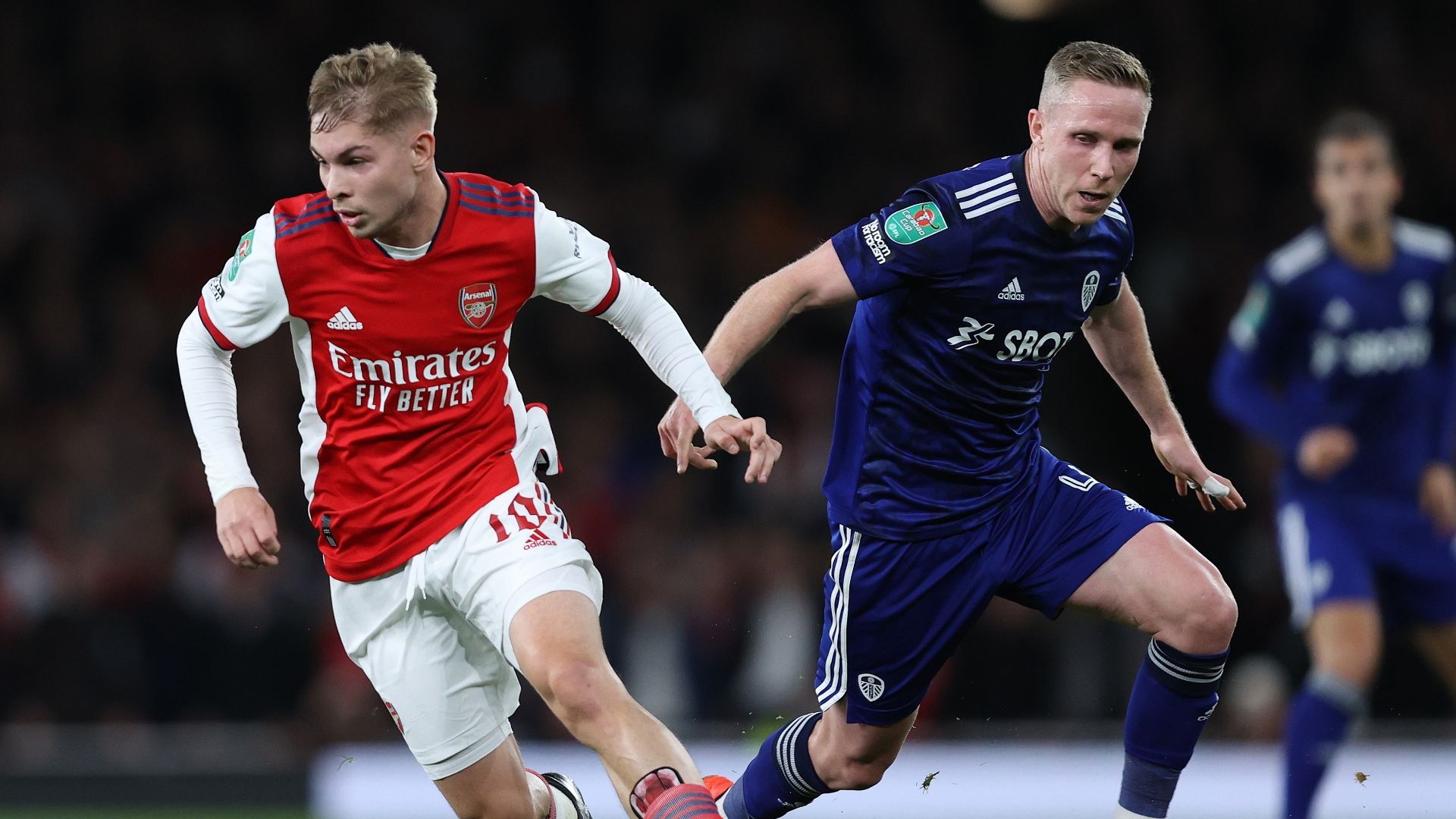 Emile Smith Rowe, Adam Forshaw, Arsenal vs Leeds 2021