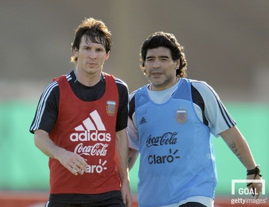 maradona messi