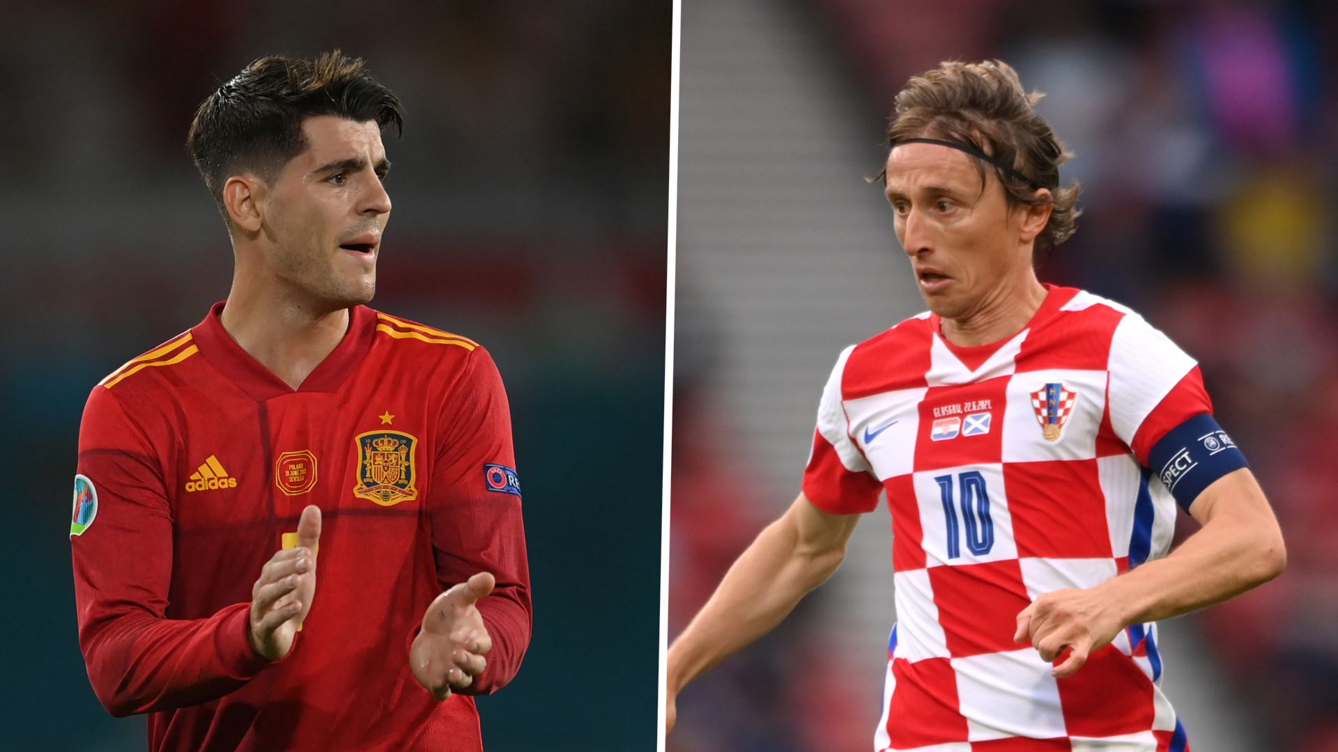 Morata Modric España Croacia Euro 2020
