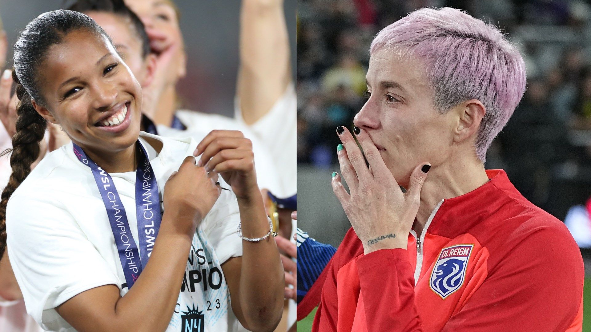 Midge Purce Megan Rapinoe NWSL Final Split