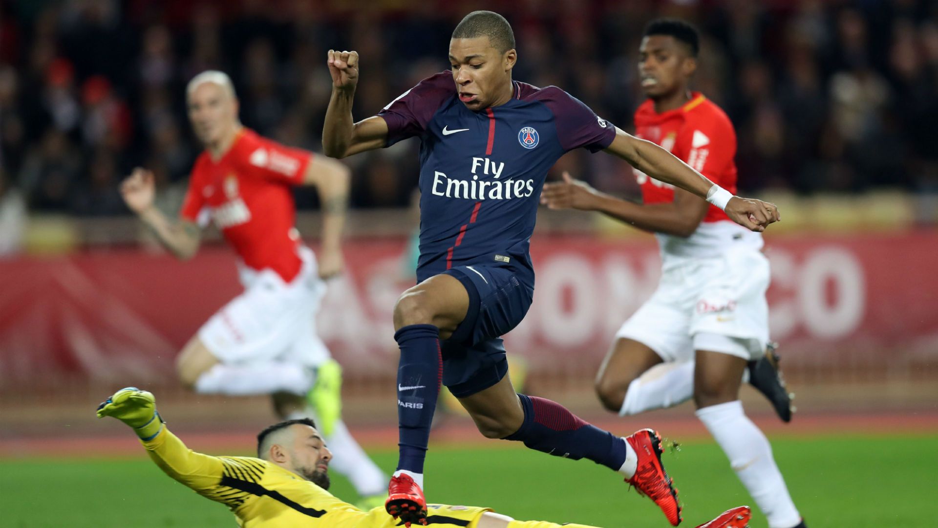 Kylian Mbappe Monaco PSG Ligue 1 26112017