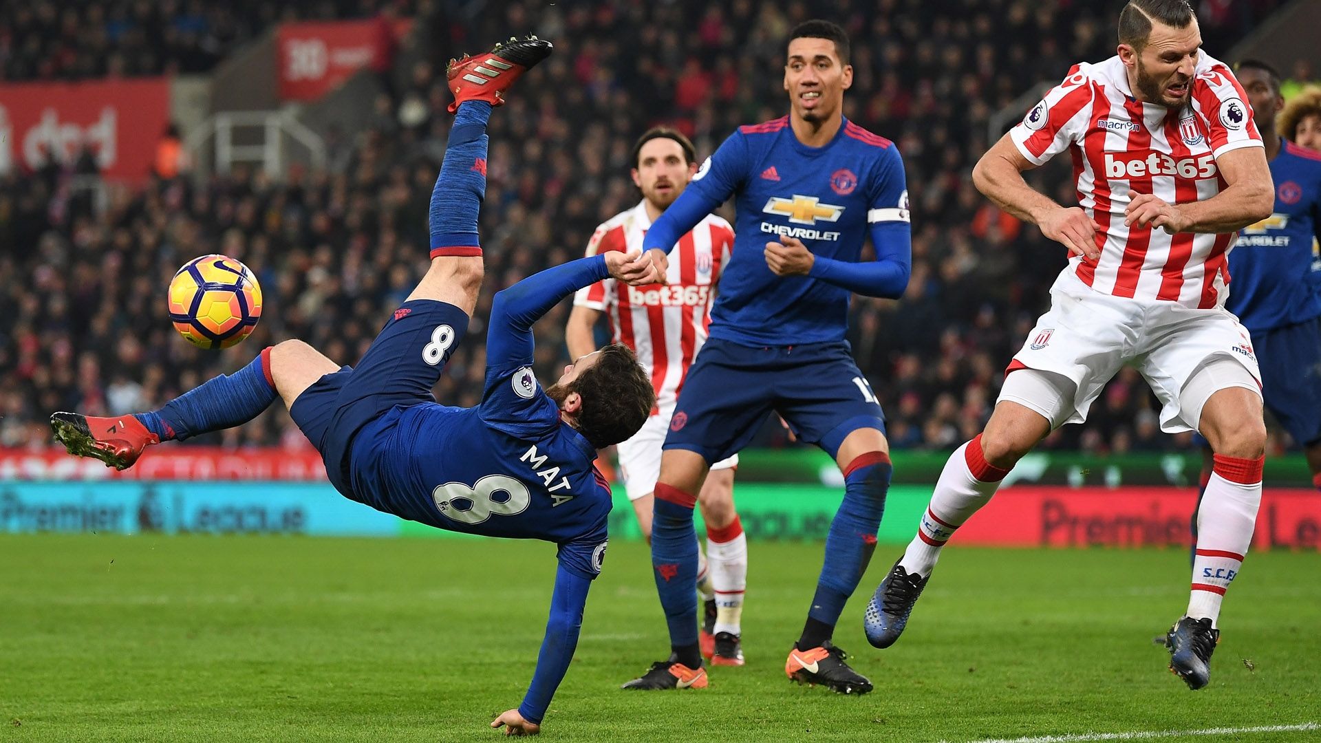 Juan Mata Manchester United Stoke City Premier League