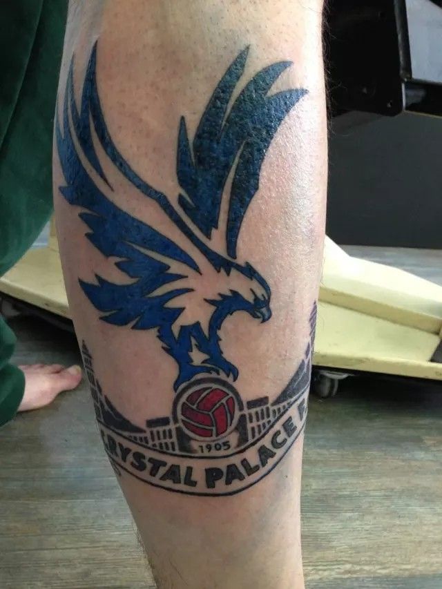 Premier League fan tattoo CRY