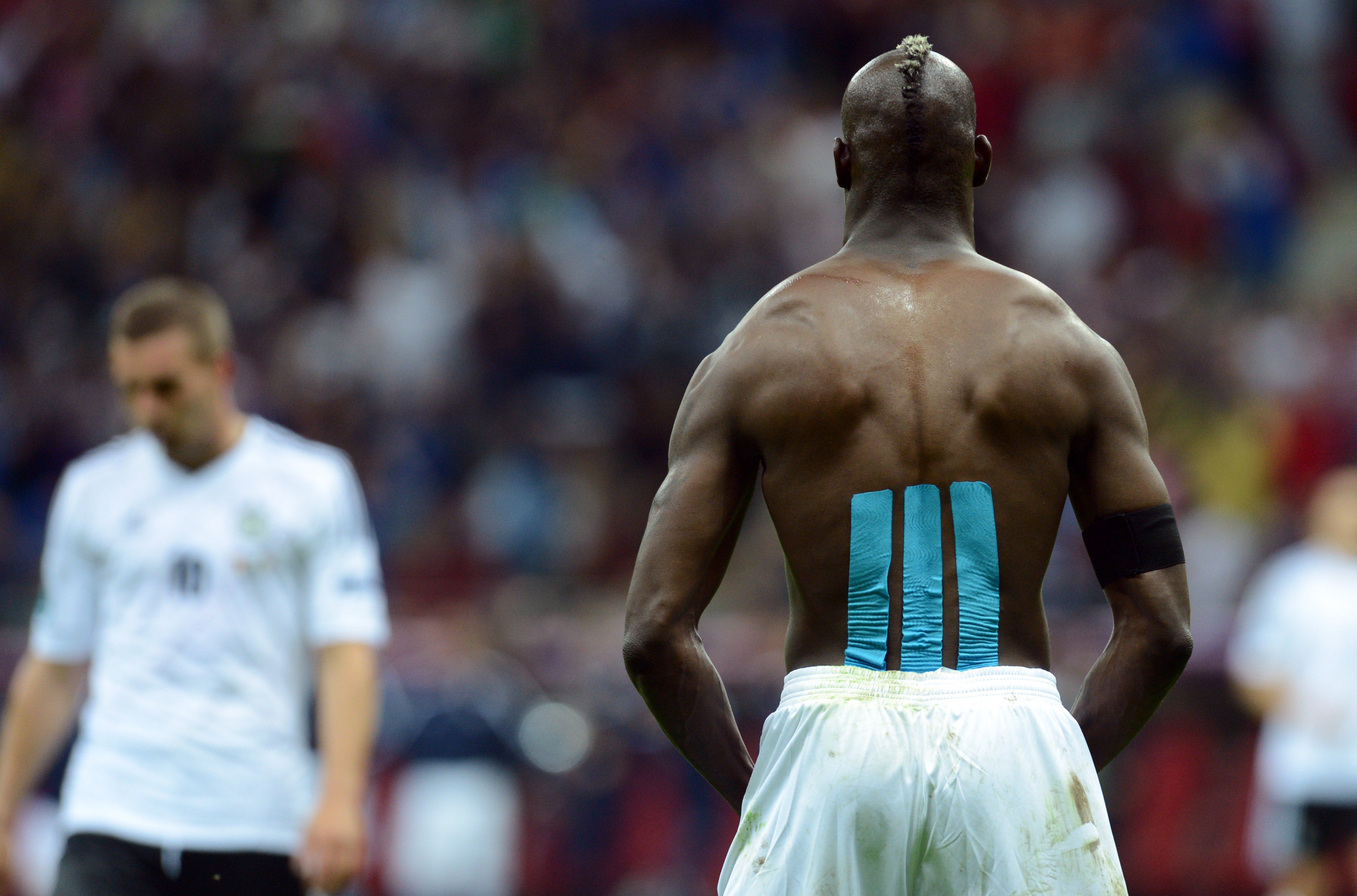 Balotelli celebrates - Italy vs Germany - Euro 2012