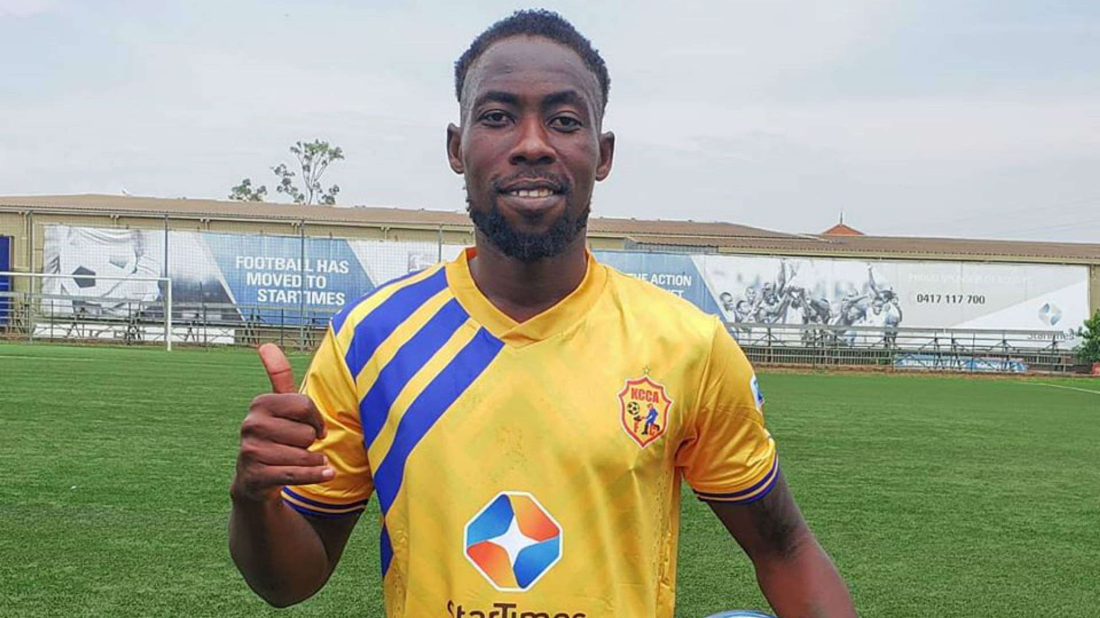 Denis Iguma signs for KCCA FC in Uganda.