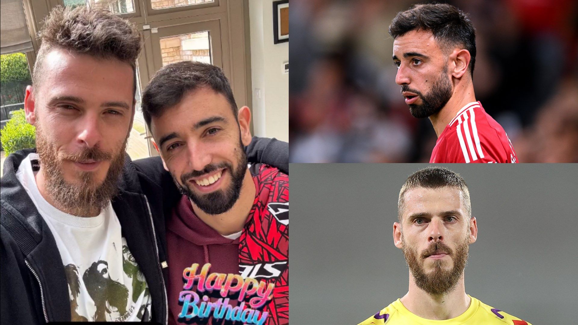 David de Gea Bruno Fernandes Man Utd Fiorentina