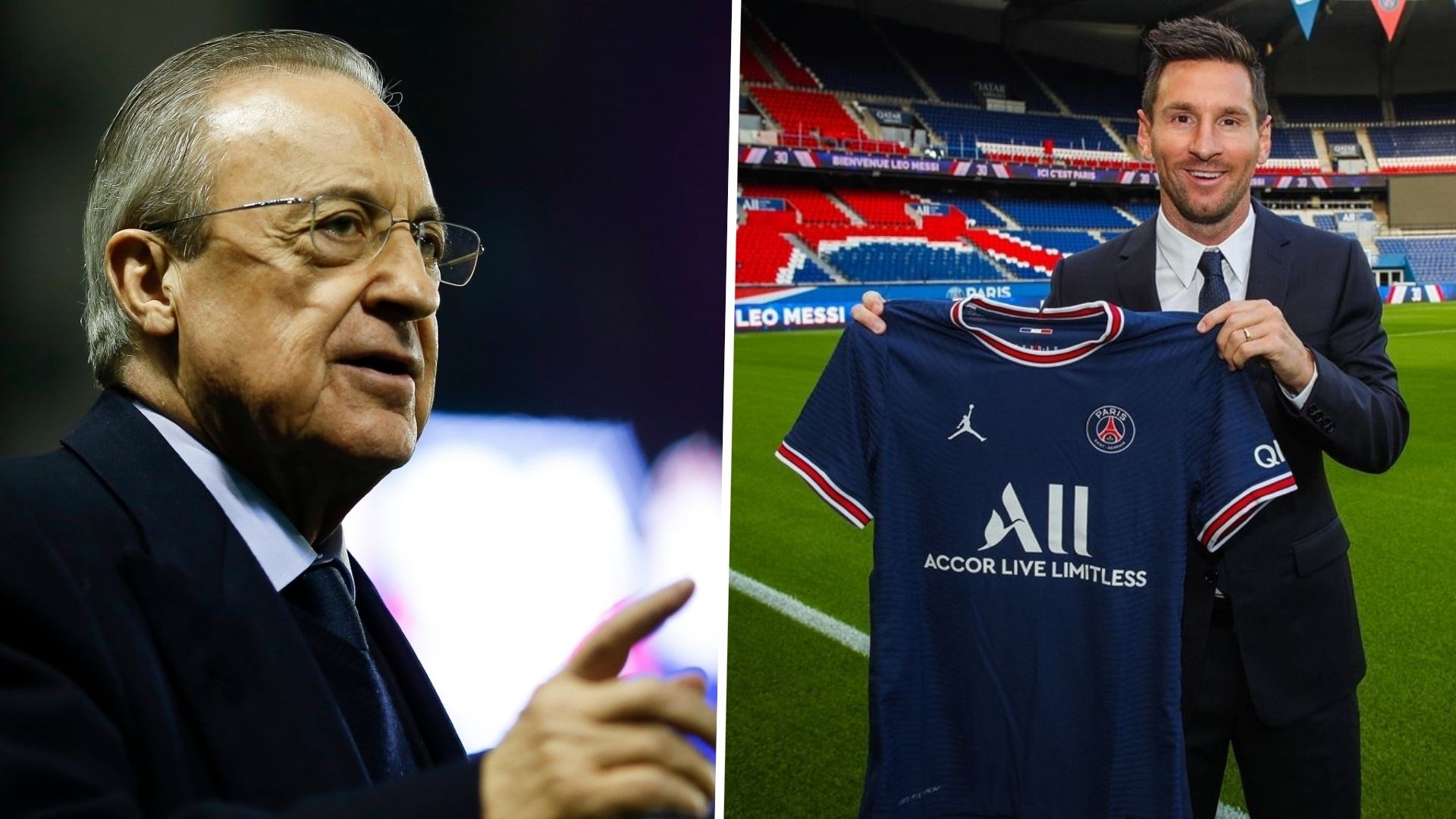 Florentino Perez & Lionel Messi