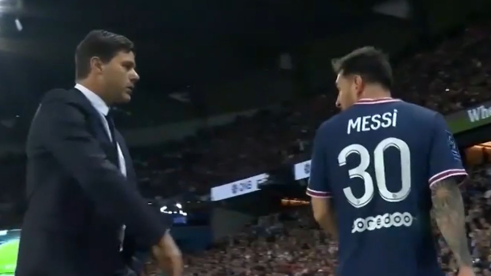 Lionel Messi Mauricio Pochettino PSG Paris