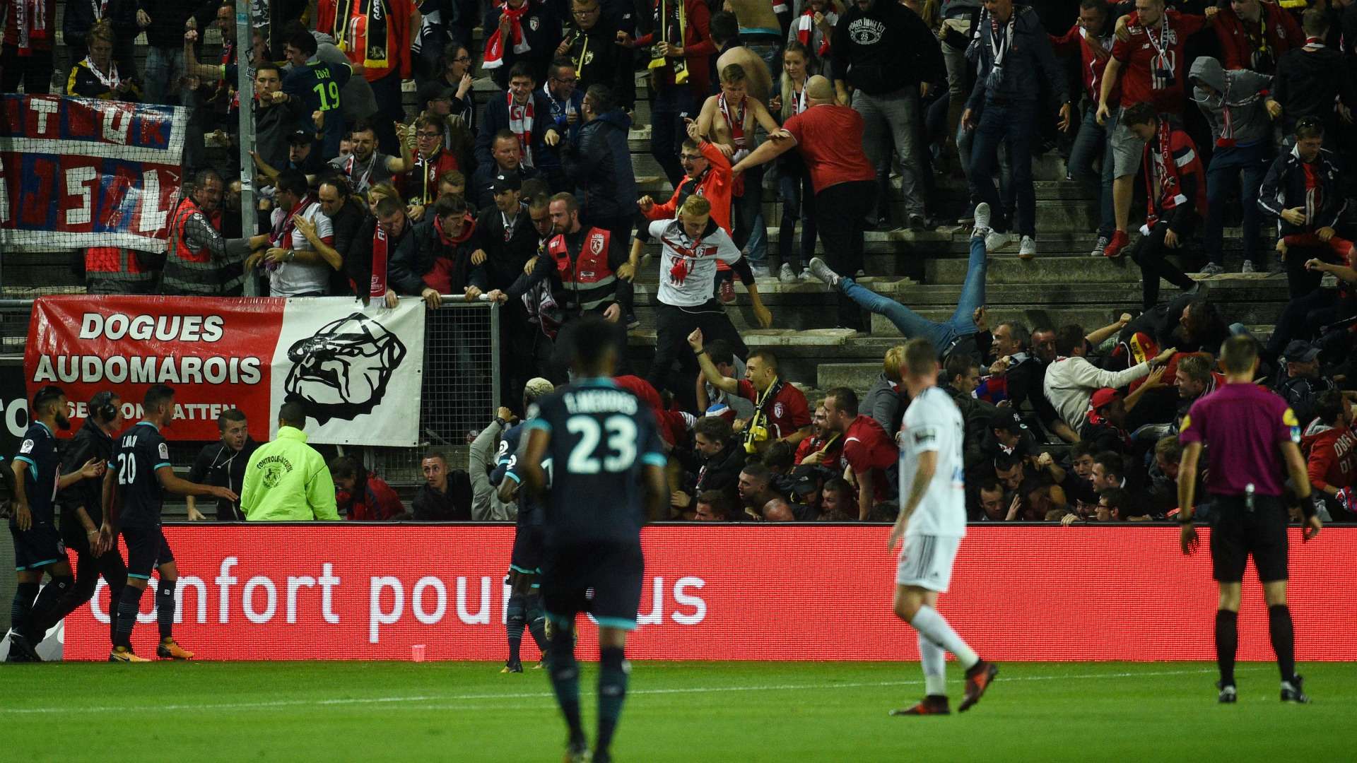 Amiens Lille barrier collapse