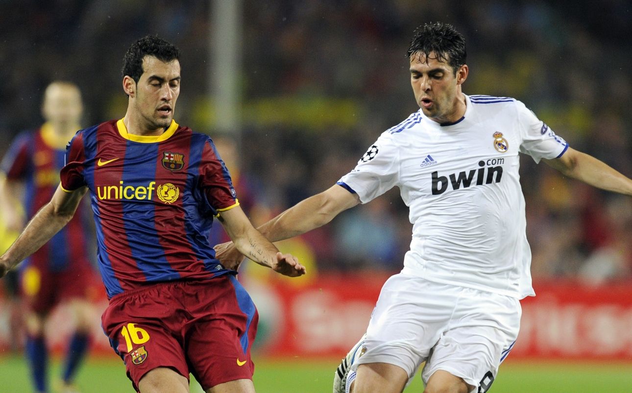 Kaká Busquets Real Madrid Barcelona 2011 Champions League semifinals