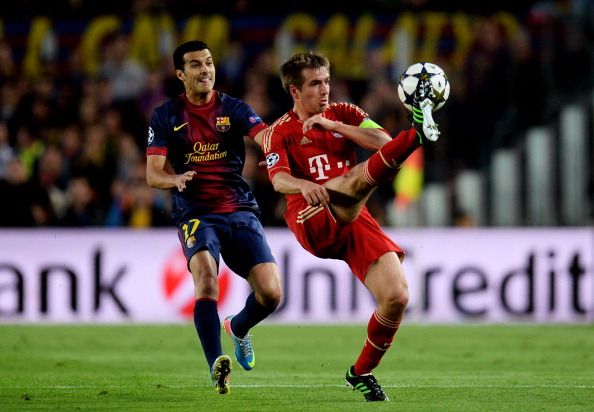 Pedro Rodriguez, Philipp Lahm | FC Barcelona - Bayern Munchen | UCL