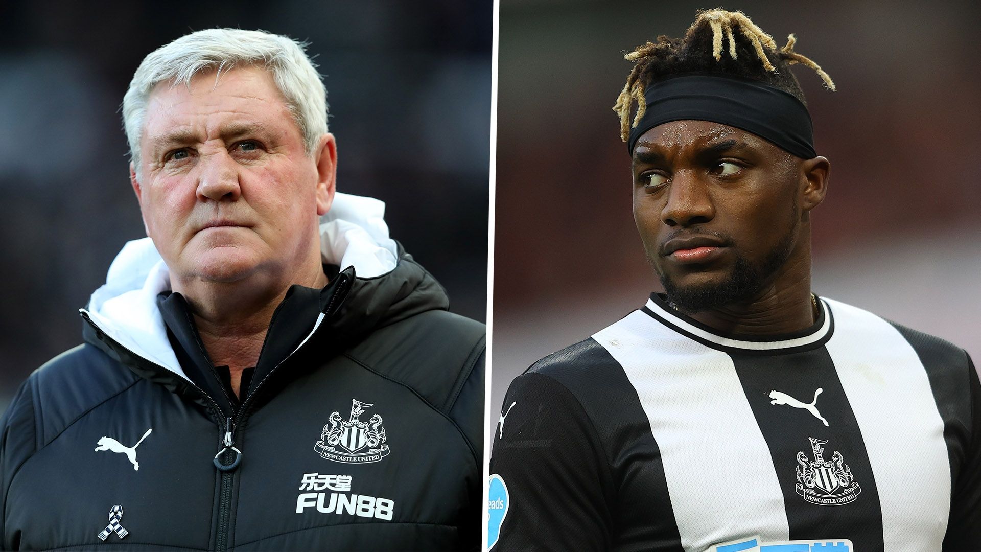 Steve Bruce Allan Saint-Maximin Newcastle