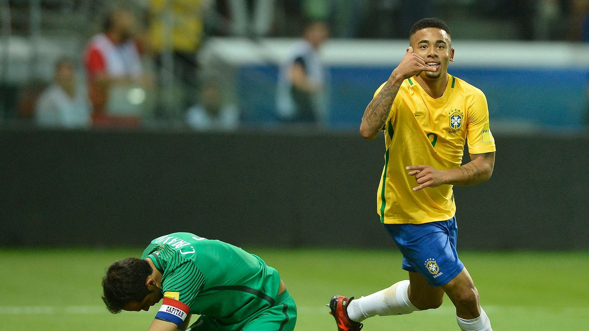 Gabriel Jesus Brasil Chile WC Qualifiers 2018 10102017