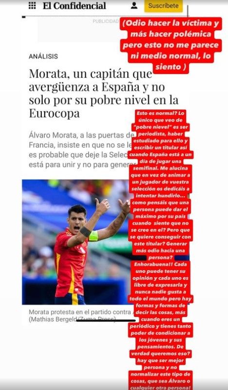 Alice Morata statement