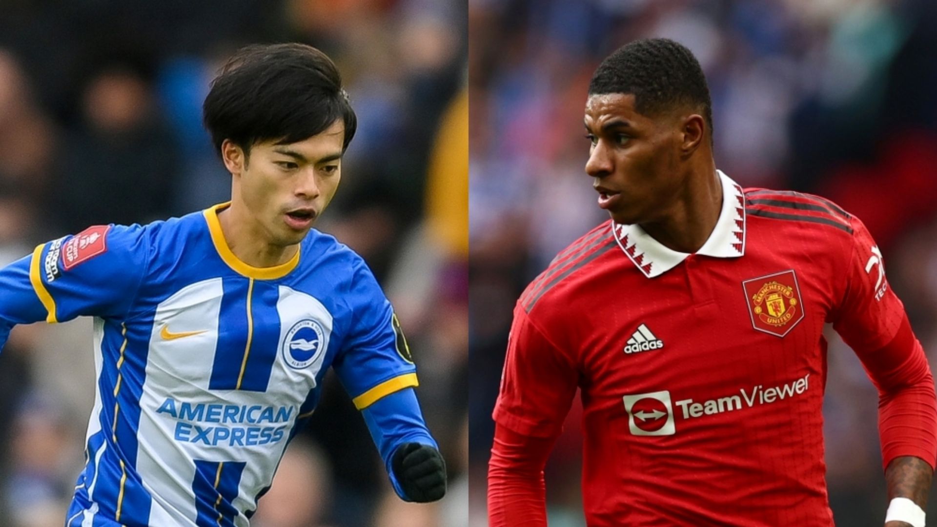 Kaoru Mitoma Brighton Marcus Rashford Man United
