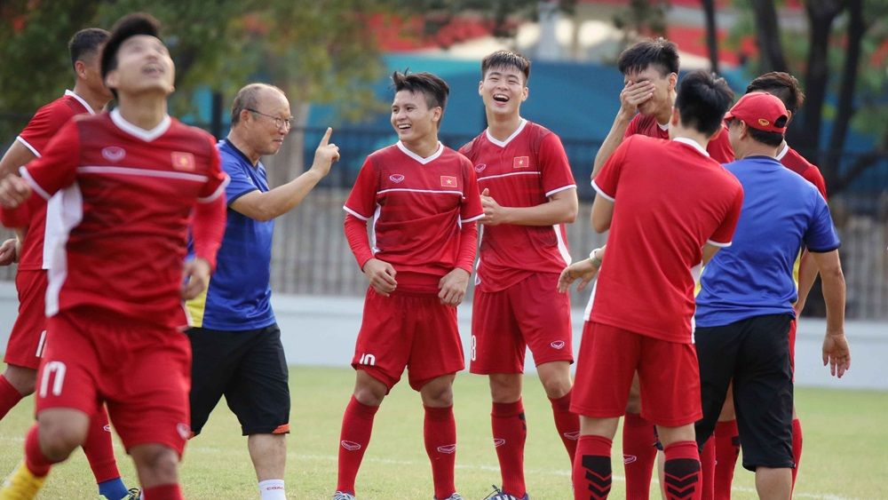 Olympic Việt Nam tập luyện chiều 25/8