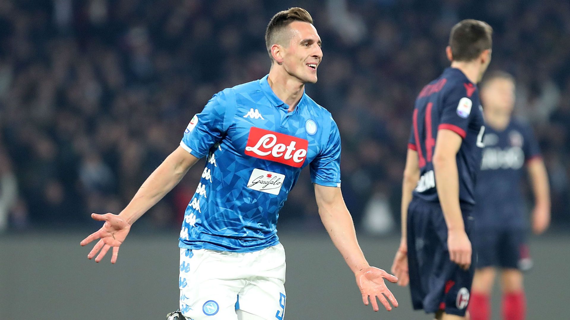 Milik Napoli Bologna Serie A