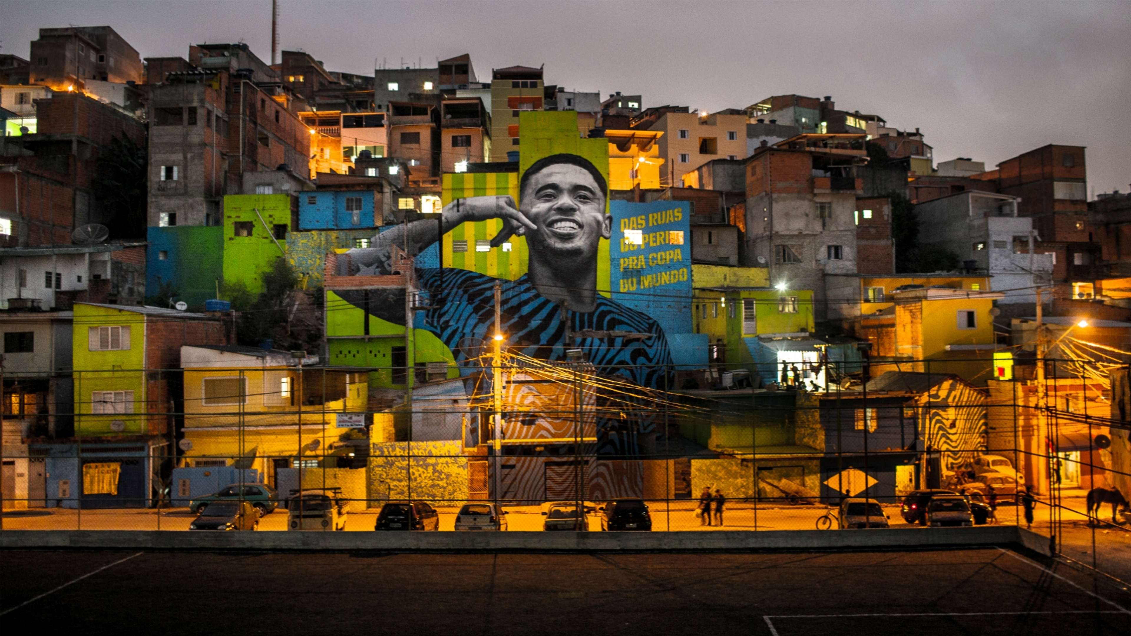 Gabriel Jesus mural Brazil