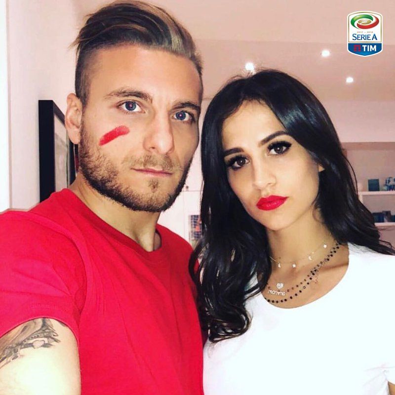 Ciro Immobile Lazio with his girlfriend