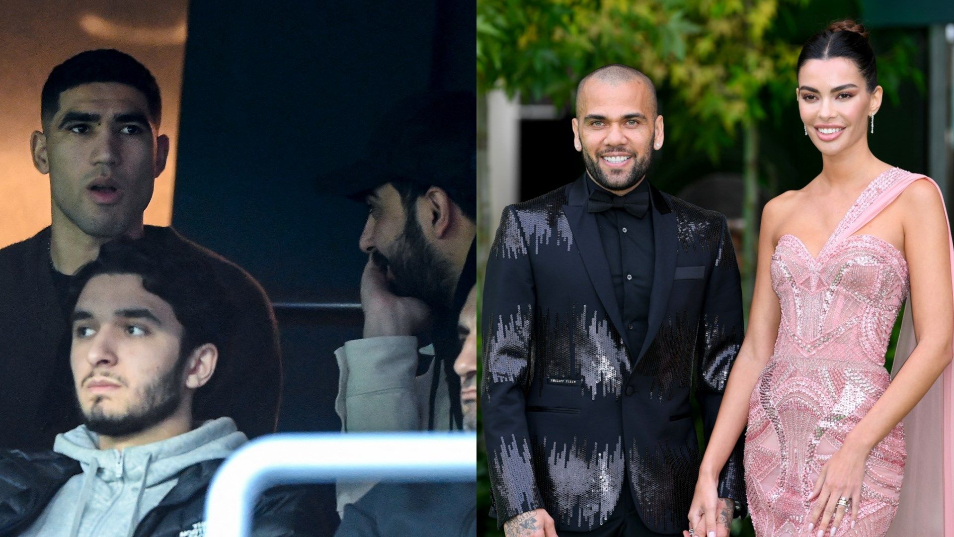 Achraf Hakimi, Dani Alves, Joana Sanz GFx