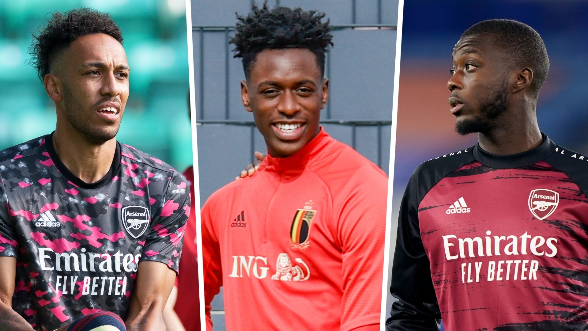 Pierre-Emerick Aubameyang Albert Lokonga Nicolas Pepe