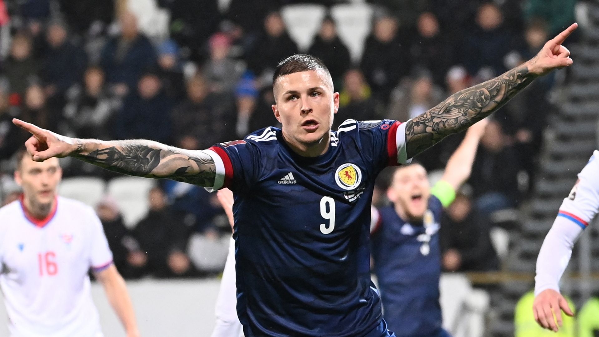 Lyndon Dykes, Faroe Islands vs Scotland 2021