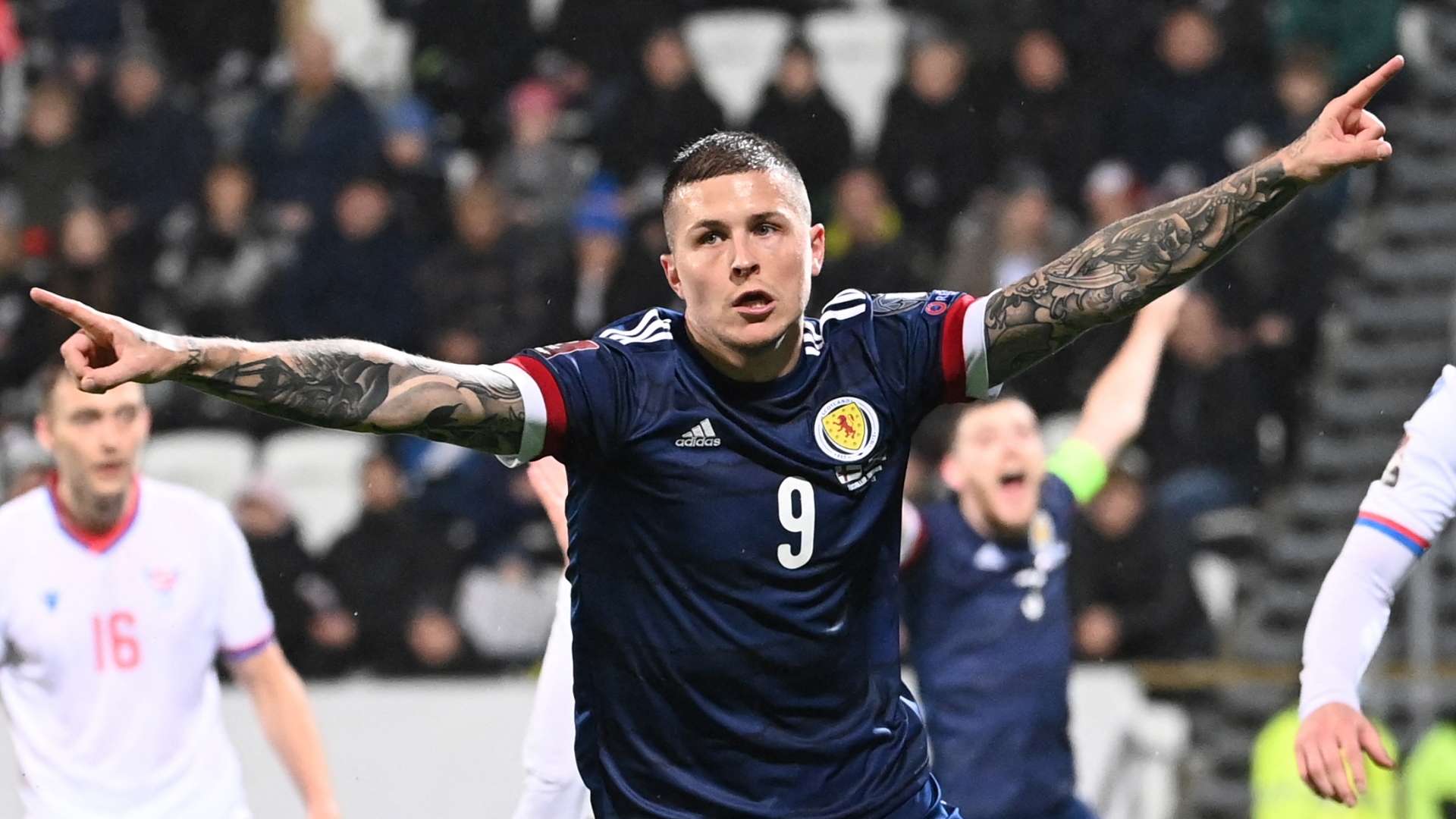 Lyndon Dykes, Faroe Islands vs Scotland 2021